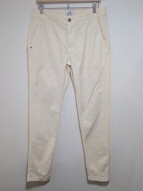 Camouflage Ar and J. | Chinos Rey 17 Zip In Bianco Ecru